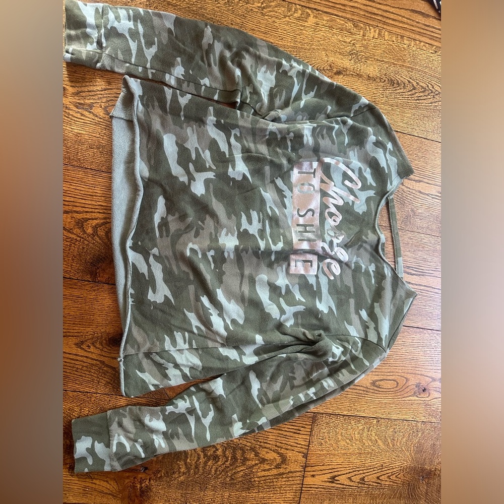 Justice girls camo long sleeve